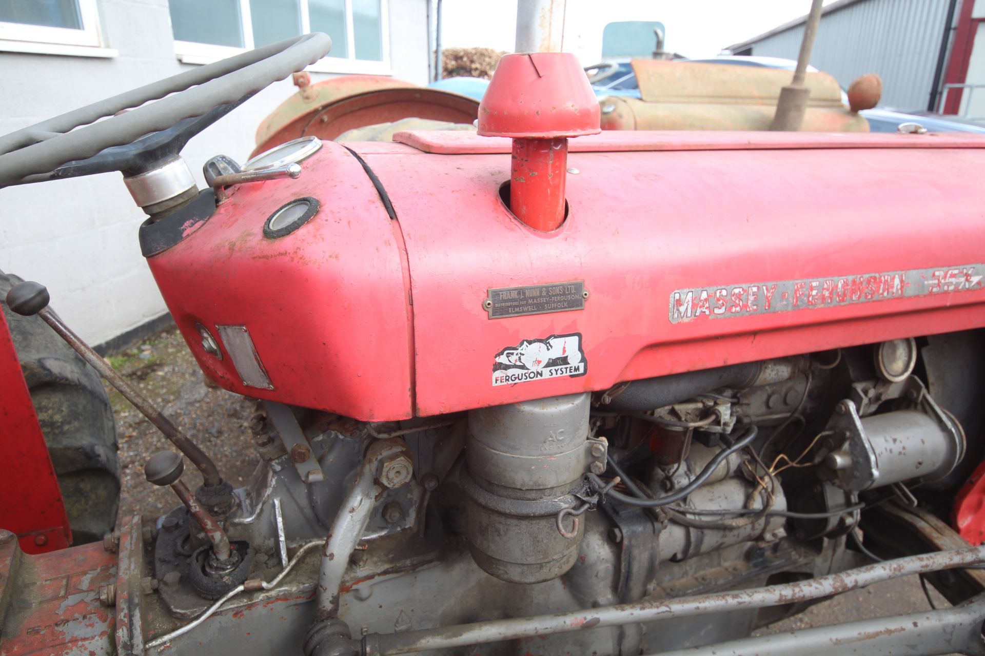 Massey Ferguson 35X 2WD tractor. 1963. Serial number SNMY313859. 11-28 rear wheels and tyres. - Image 31 of 43