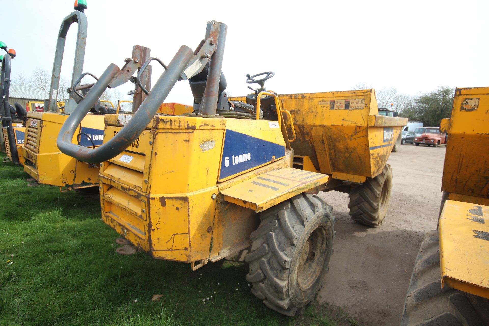 Thwaites 6T 4WD dumper. 2007. 4,971 hours. Serial number SLCM565ZZ706B4658. 405/70-20 wheels and - Image 3 of 35