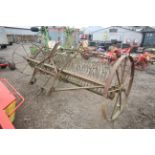 Trailed vintage hay rake. V