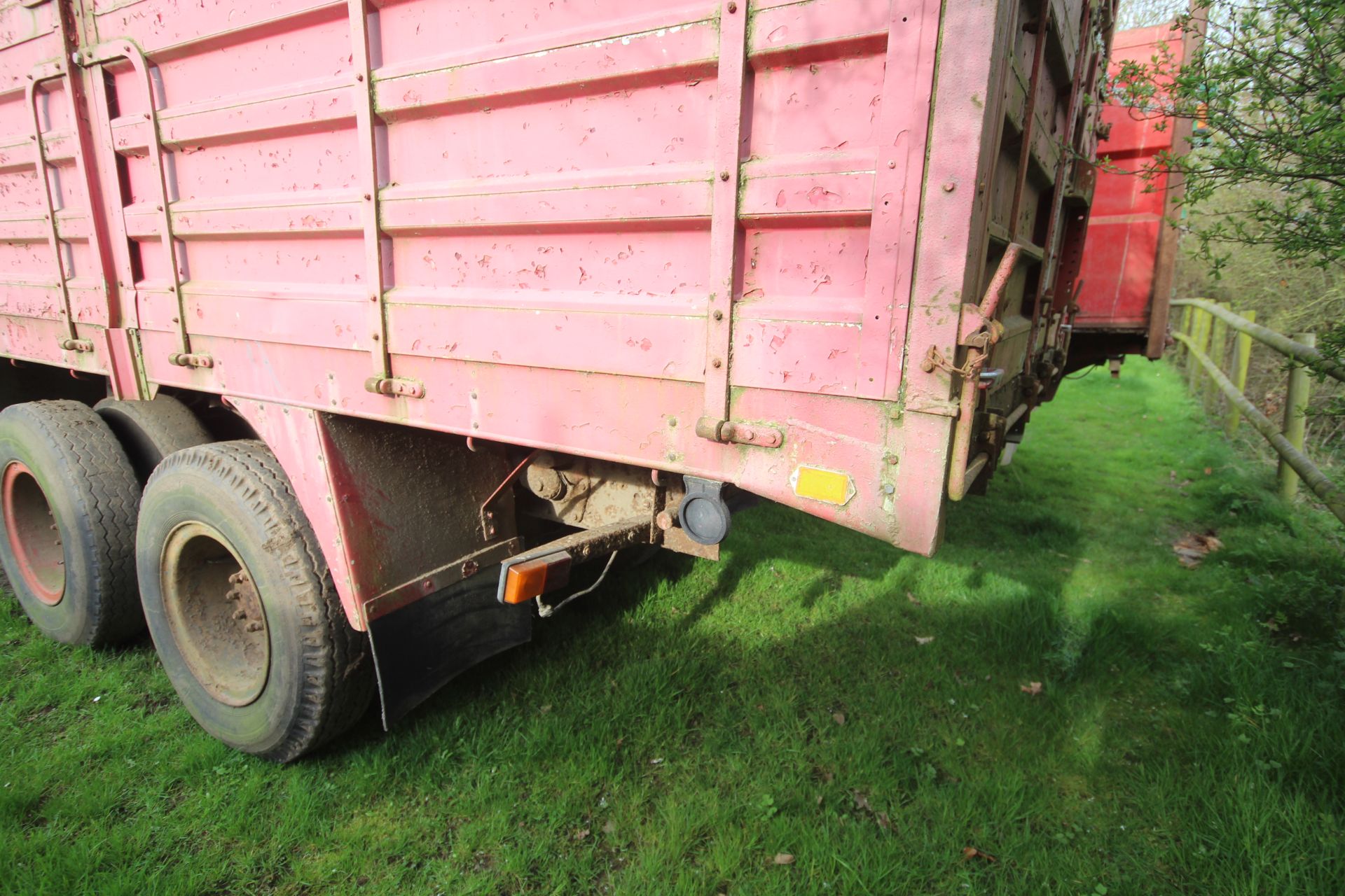 18T twin axle lorry conversion tipping trailer. With aluminium body. V - Image 6 of 28