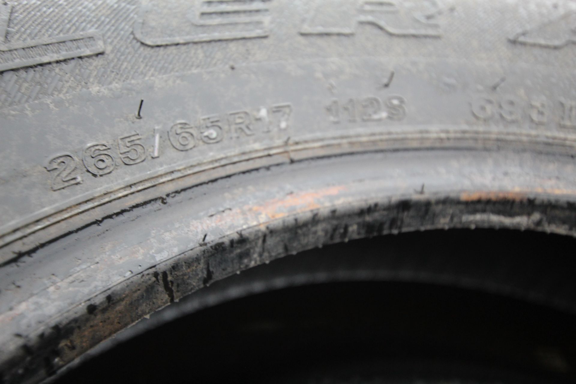 5x 265/65R17 112S Bridgestone Dueler 693iii A/T tyres part worn. V - Bild 2 aus 7
