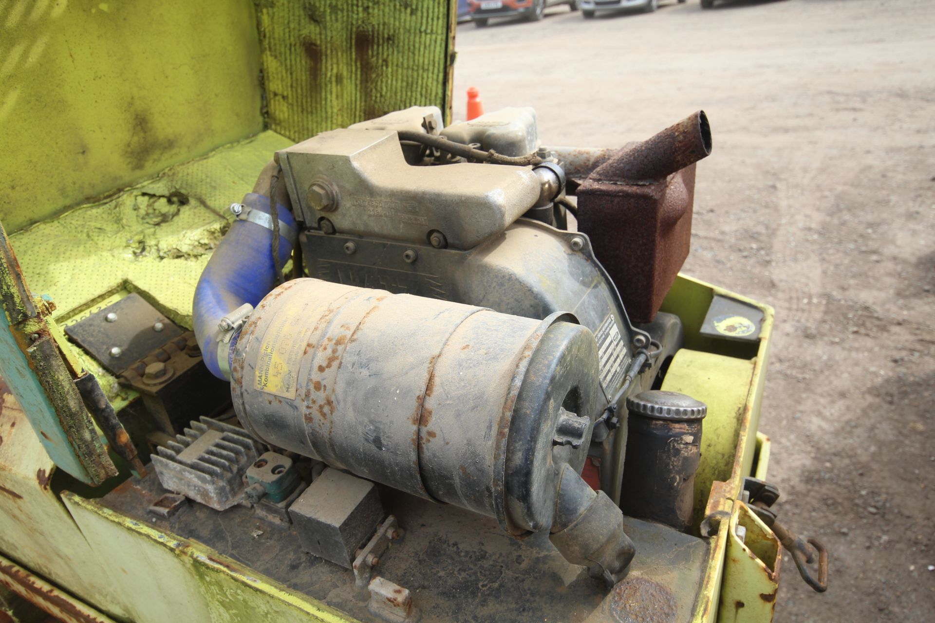 Rammax double drum trench roller. With Hatz diesel engine. Key held. V - Image 12 of 13