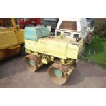 Rammax double drum trench roller. With Hatz diesel engine. Key held. V