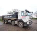 Volvo FMX 410 8x4 32T tipper. Registration WX13 CKF. Date of first registration 17/05/2013. 520,