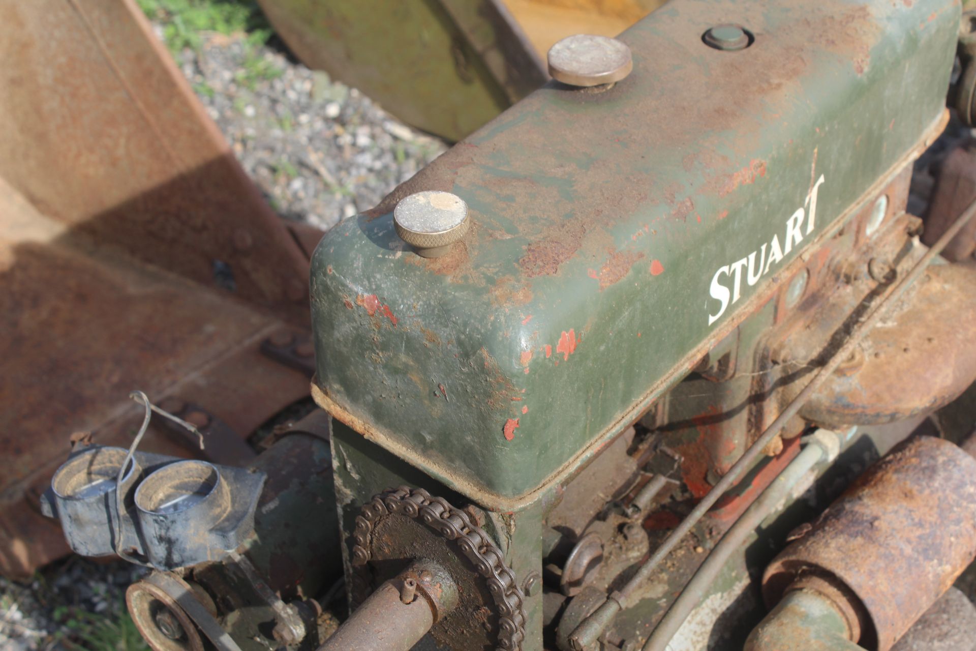 Stuart H2MR/70 2cyl diesel engine and gearbox. For spares or repair. - Image 5 of 13