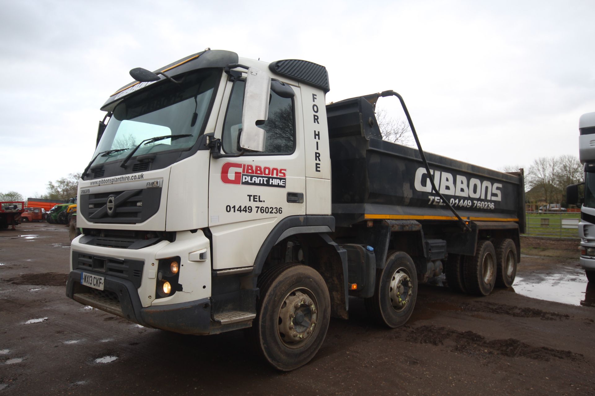 Volvo FMX 410 8x4 32T tipper. Registration WX13 CKF. Date of first registration 17/05/2013. 520, - Bild 4 aus 80