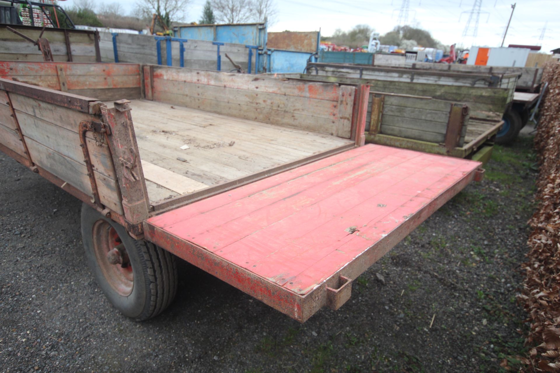3T single axle tipping trailer. With bale extension. - Image 12 of 19