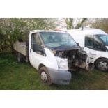 Ford Transit 350 2.4L diesel manual drop side tipper. Registration AD60 YML. Date of first