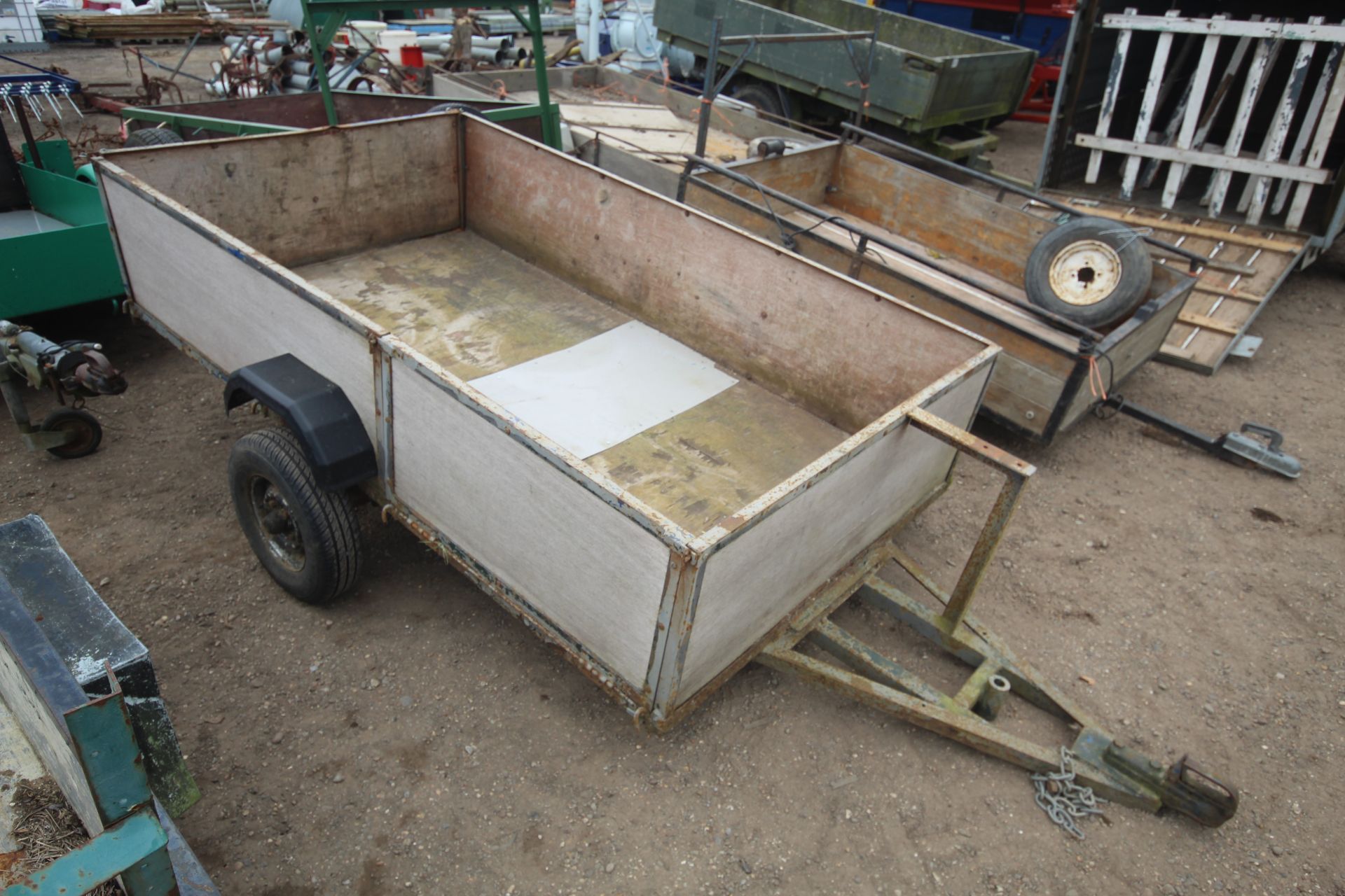 7ft x 4ft single axle car trailer. V