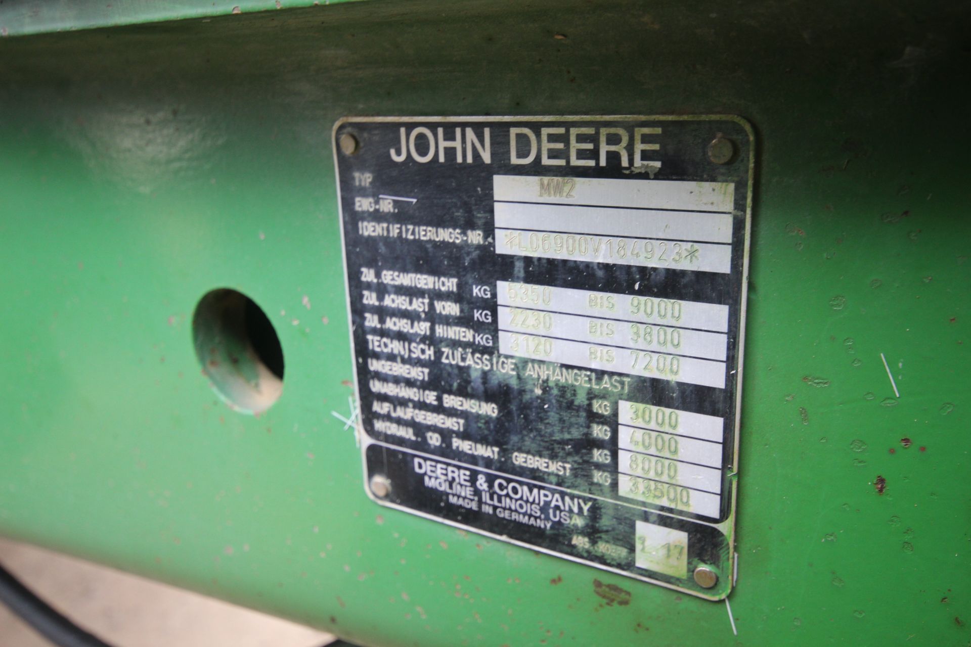 John Deere 6900 4WD tractor. Registration R952 LEL. Date of first registration 01/08/1997. 11,230 - Image 57 of 76