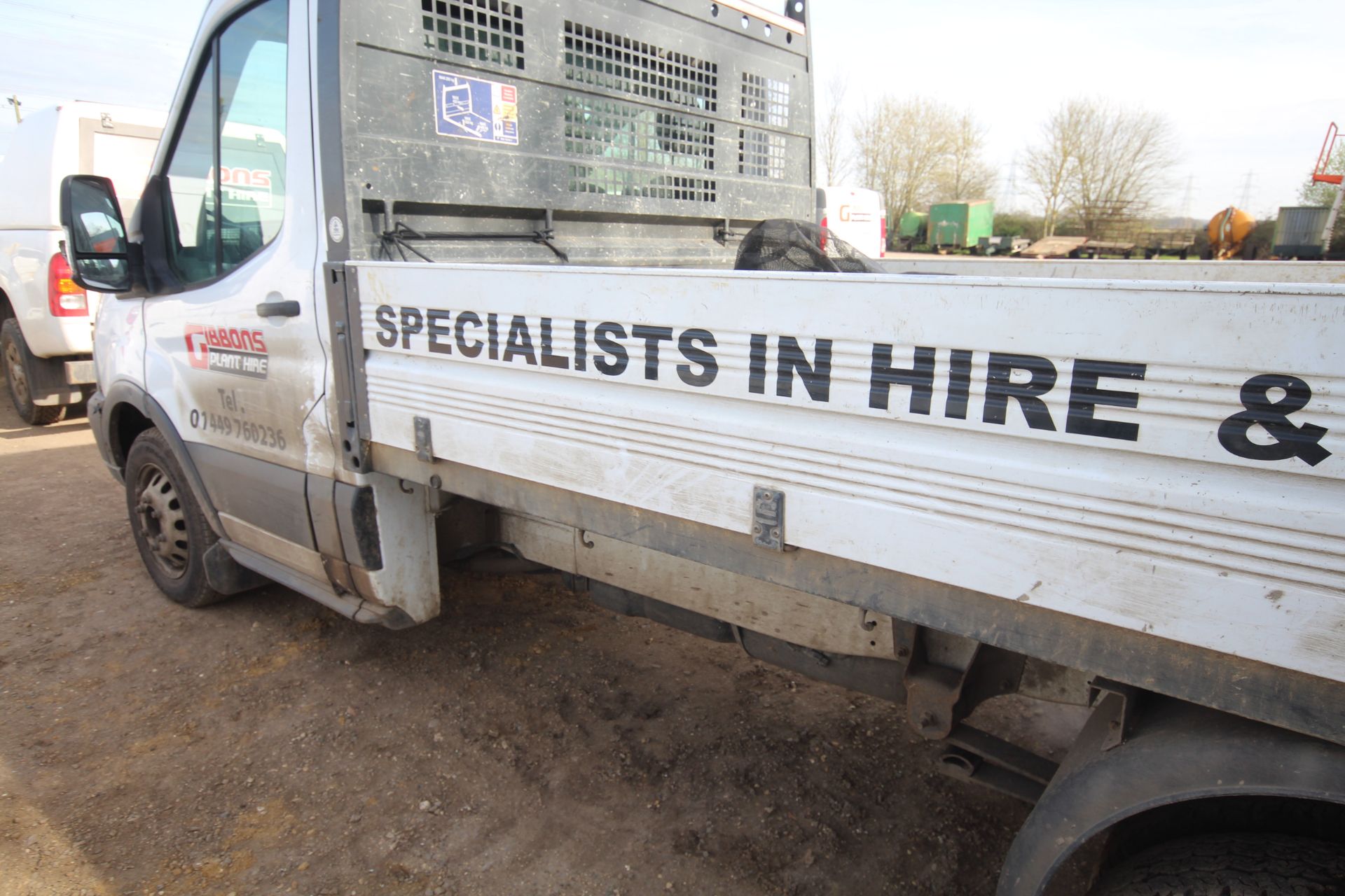 Ford Transit 350 2L diesel manual drop-side tipper. Registration AY18 NSU. Date of first - Image 24 of 64