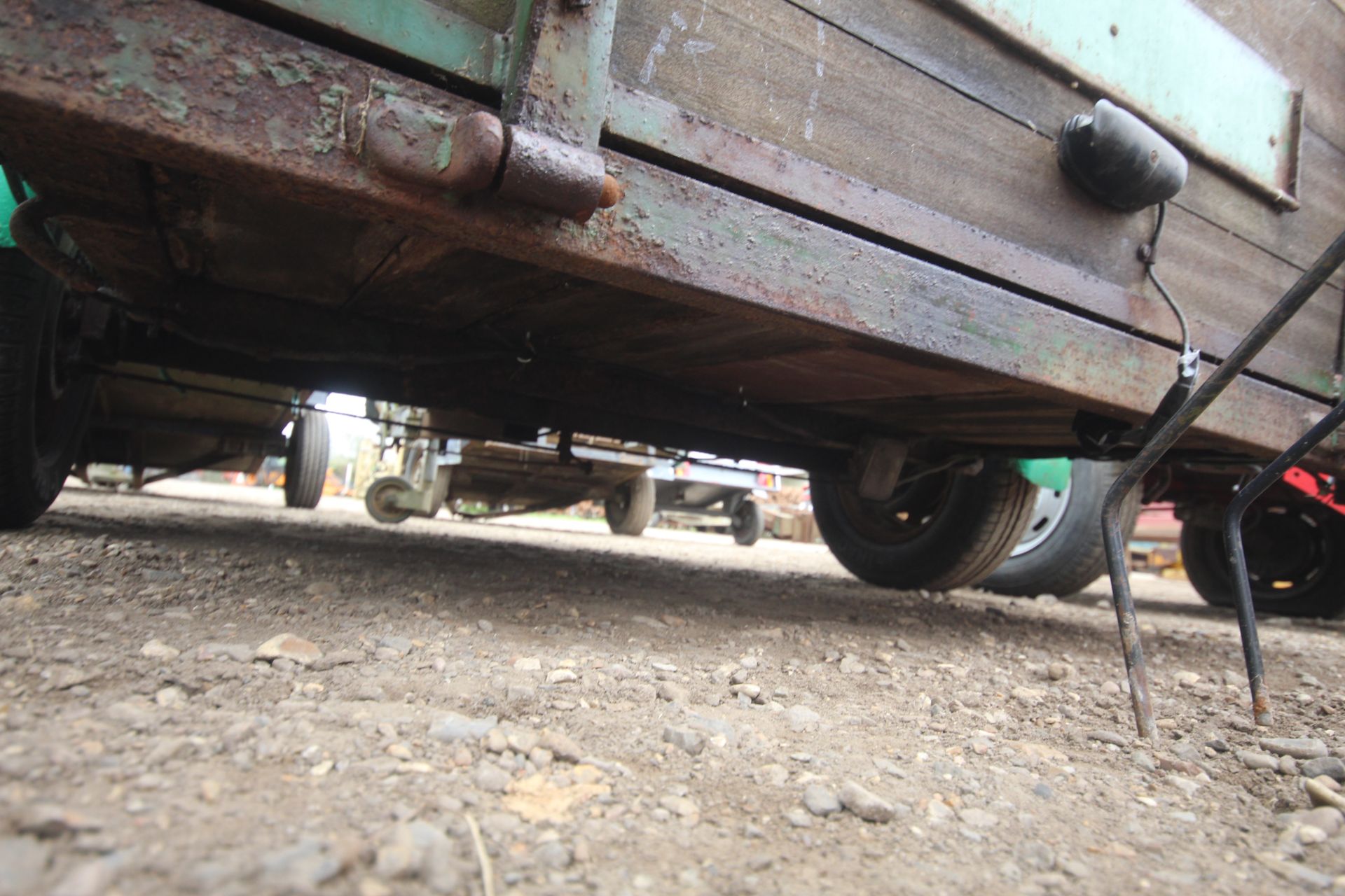 Single axle car trailer to carry quad/ ride-on mower. With rear ramp, lights and spare wheel. - Image 16 of 23