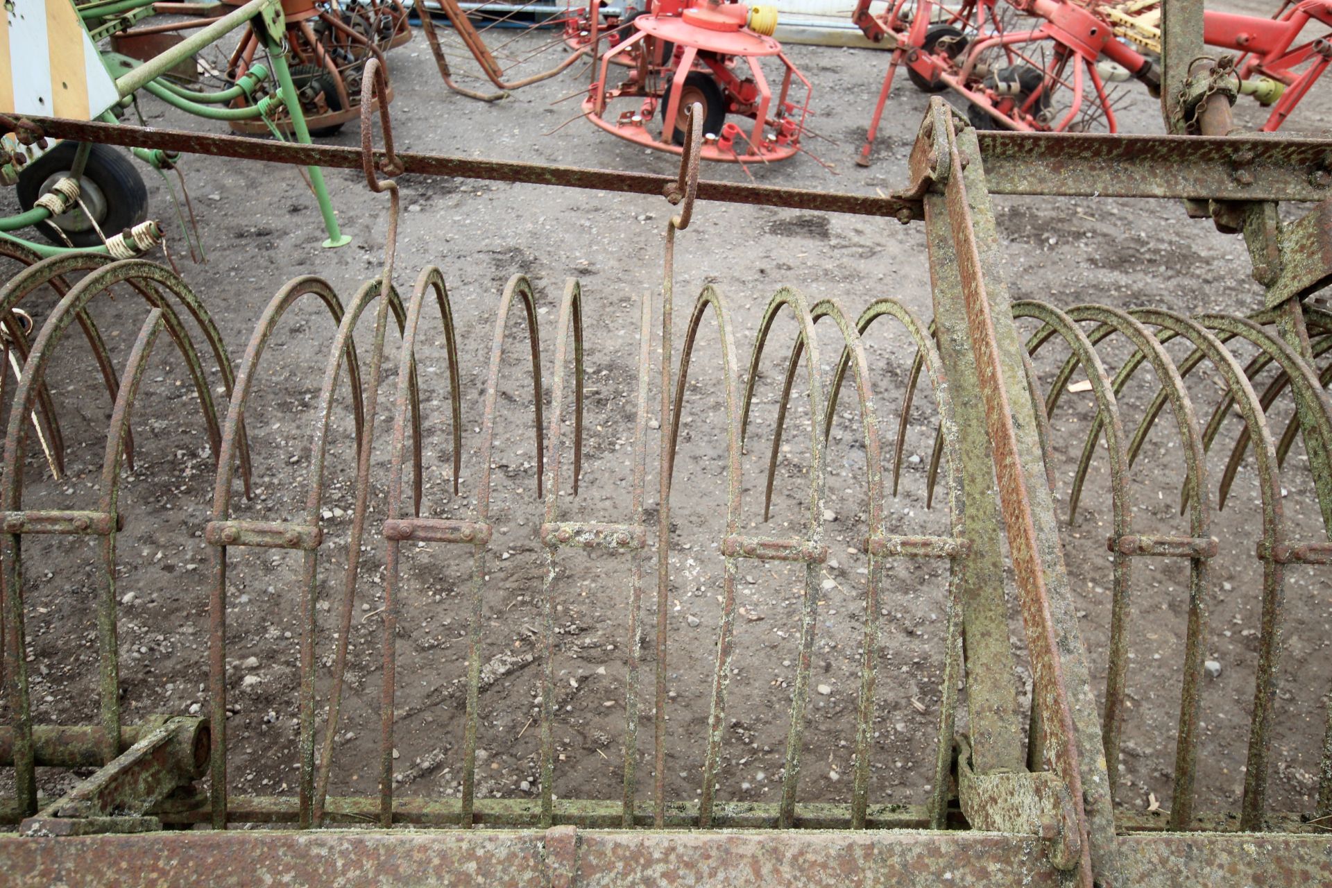 Trailed vintage hay rake. V - Image 8 of 10