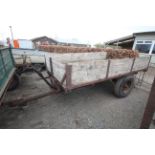 3T single axle tipping trailer. Vendor reports tips well. V