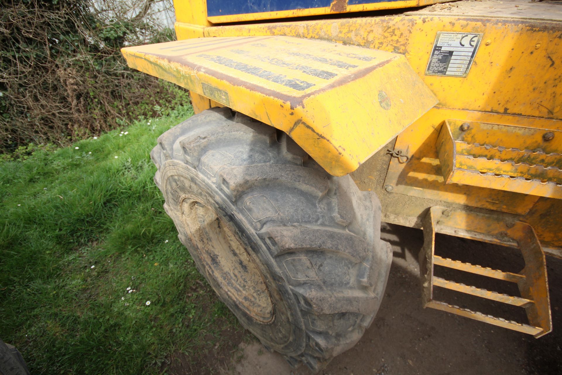 Thwaites 6T 4WD dumper. 2007. 4,971 hours. Serial number SLCM565ZZ706B4658. 405/70-20 wheels and - Image 11 of 35