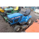 Ford LGT14D diesel hydrostatic ride-on mower. Key held.