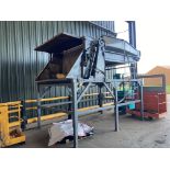 Herbert static high level box tipper and forward conveyor. Collection from Rendlesham, near