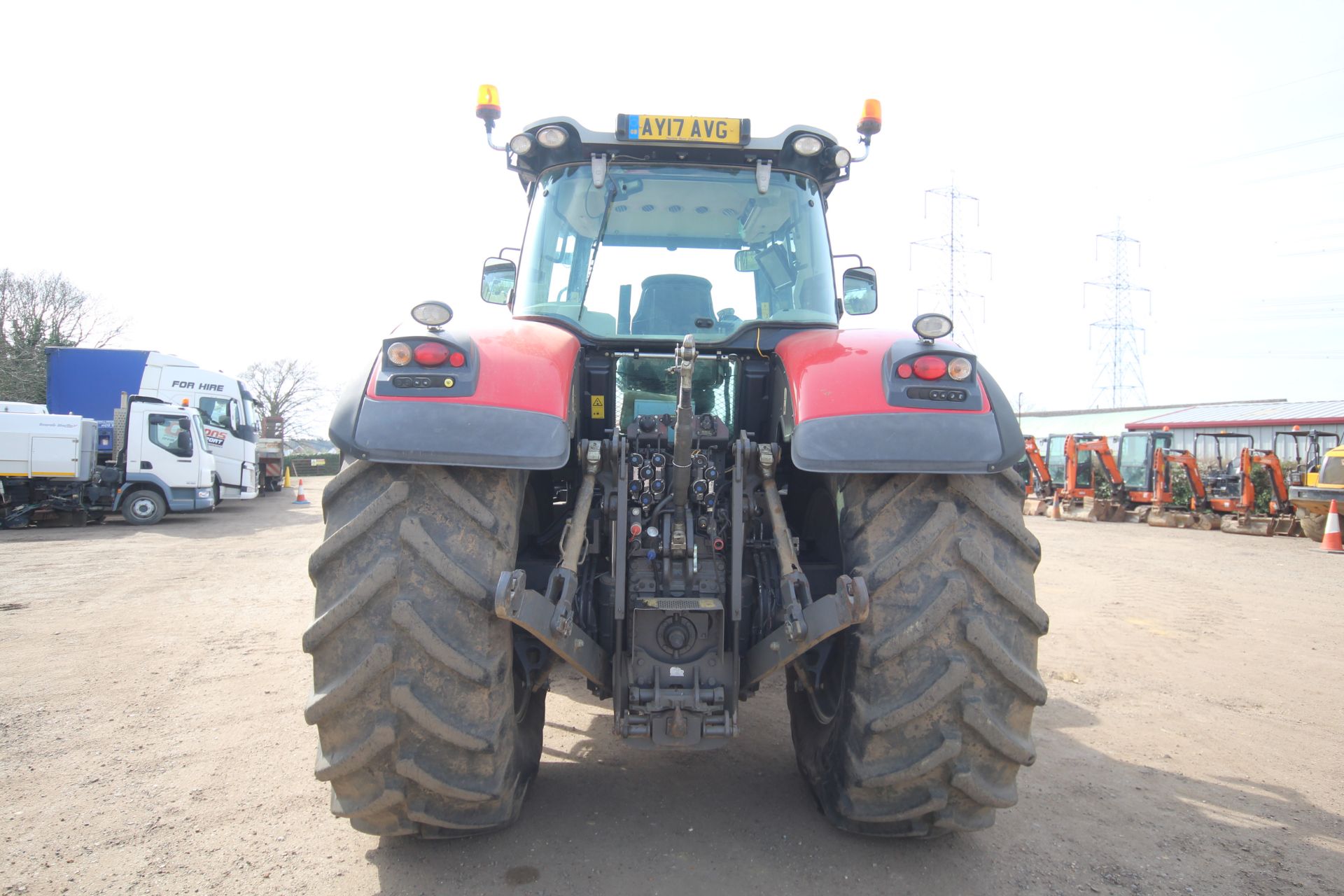 Massey Ferguson 8737 4WD tractor. Registration AY17 AVG. Date of first registration 14/03/2017. 4, - Image 4 of 104