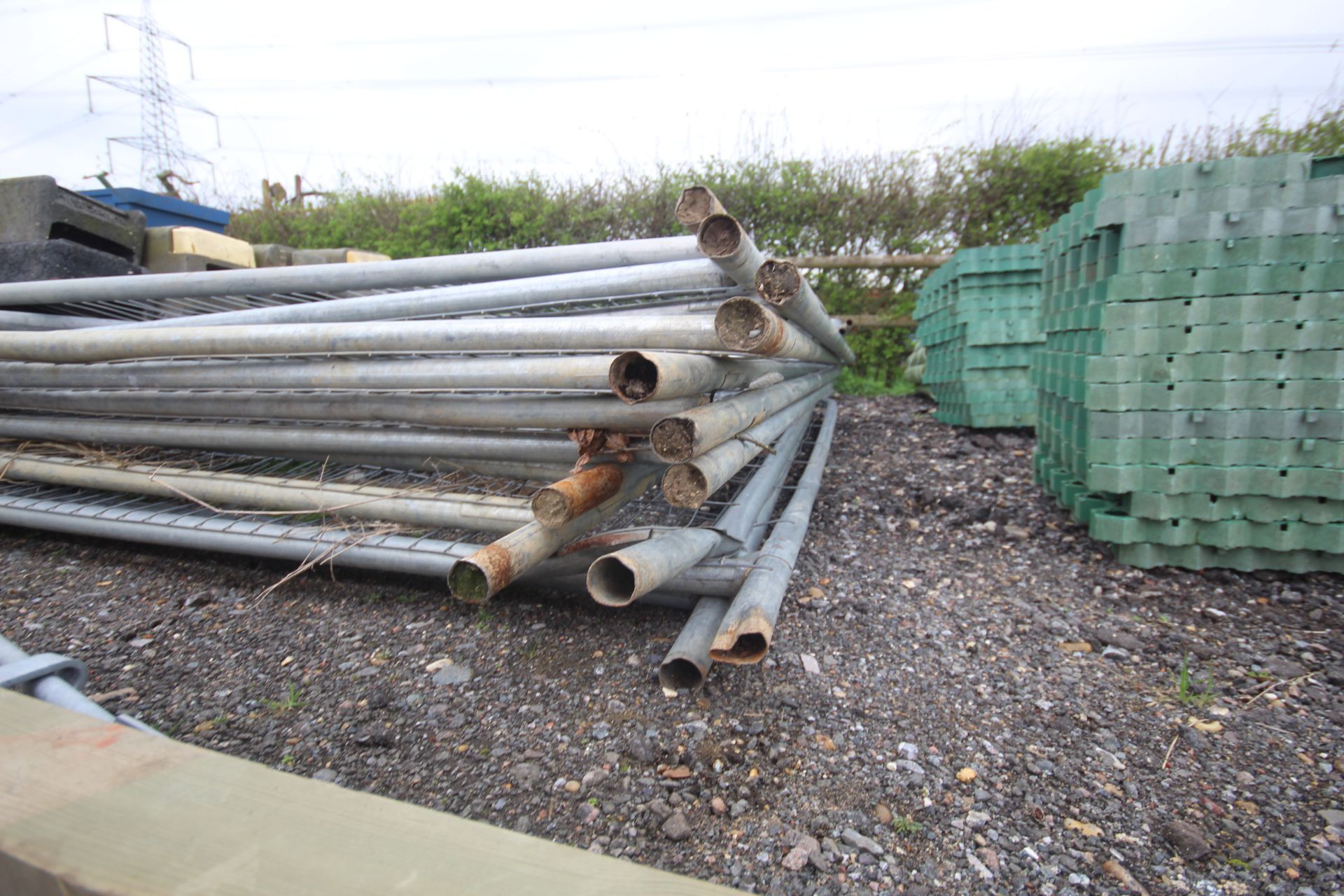 Quantity of Heras fence panels, gates, feet and cl - Image 8 of 8