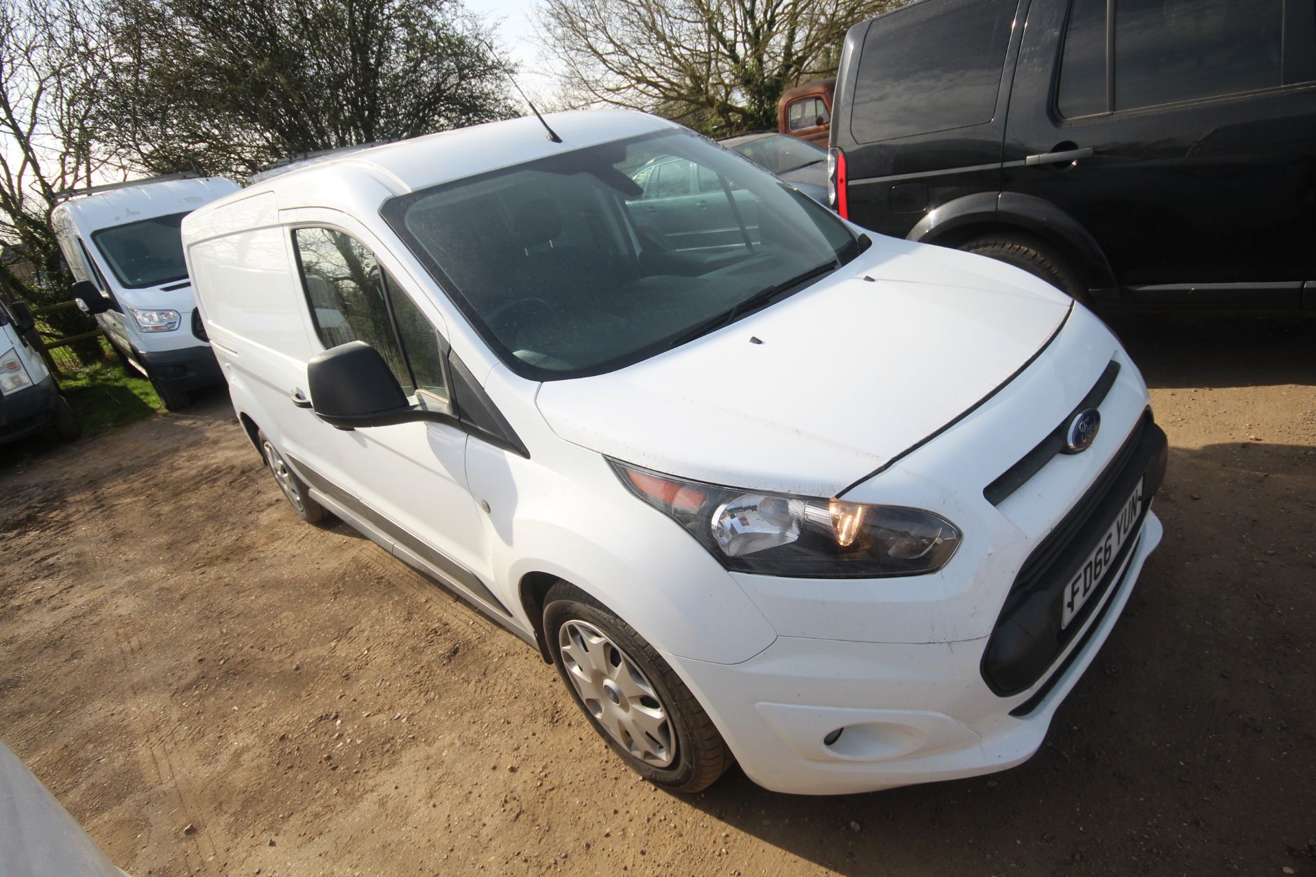 Ford Transit Connect 1.5L diesel crew cab van. Registration FD66 YUN. Date of first registration