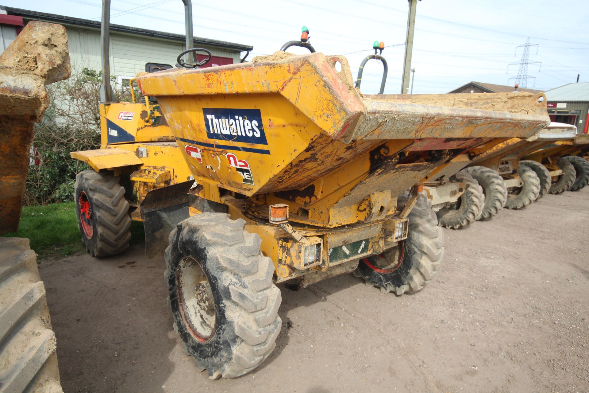 Thwaites 5T 4WD swivel tip dumper. 2003. 3,330 hours. Serial number SLCM355ZZ35.A3194. 12.5/80-18 - Image 2 of 37