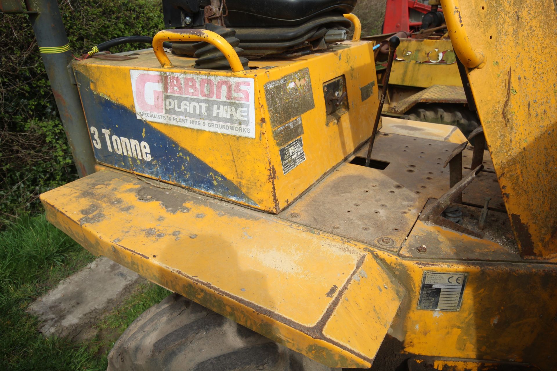 Thwaites 3T 4WD dumper. 2008. 2,664 hours. Serial number SLCM57077701B2425. 11.5/80-15.3 wheels - Image 11 of 31