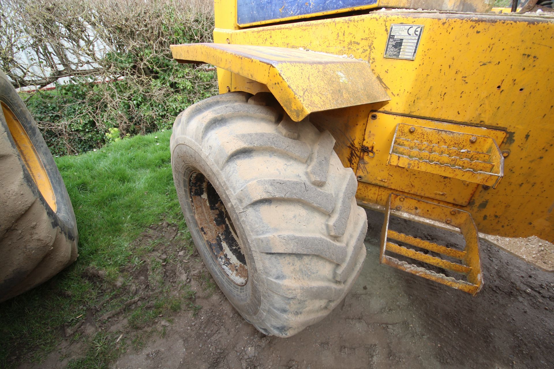 Thwaites 9T 4WD dumper. 2005. Unknown hours. Serial number SLCM39022507A6719. 500/60-22.5 wheel - Image 12 of 32