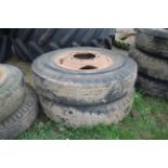 2x various trailer wheels and tyres.