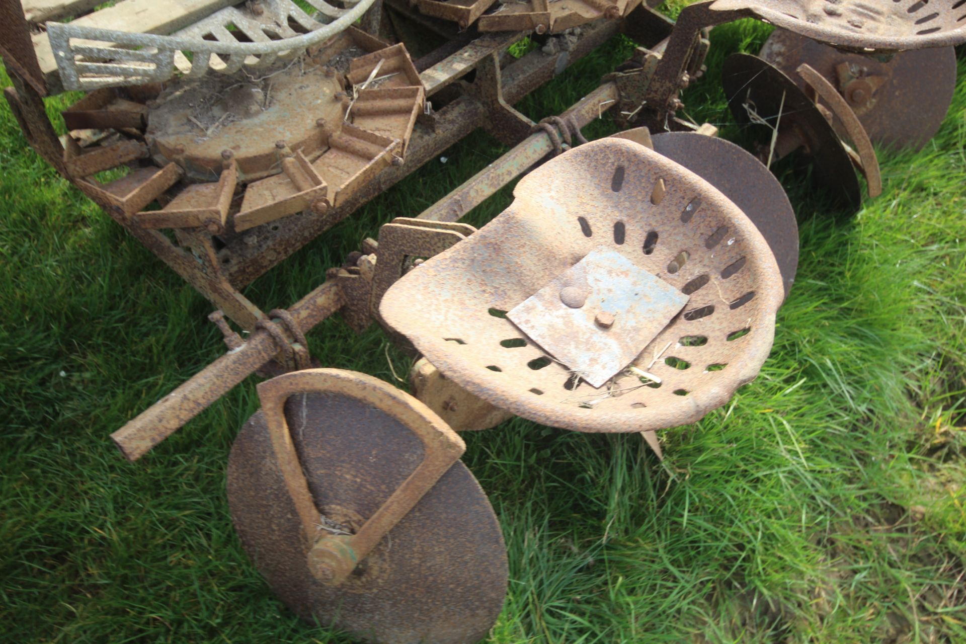 Vintage three row PTO driven potato planter. V - Image 4 of 15