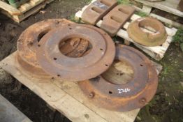 Fordson Major rear wheel weights.