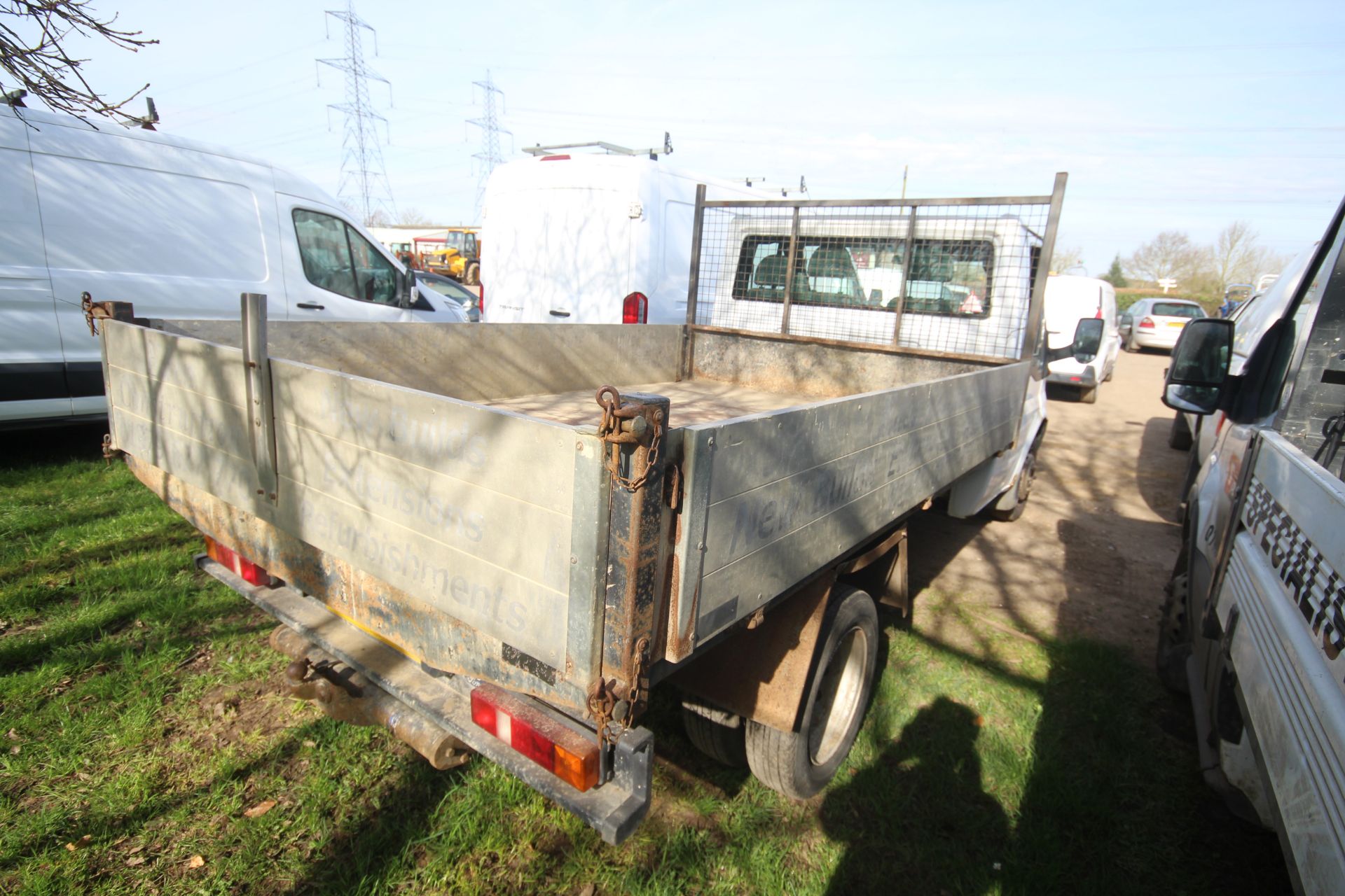 Ford Transit 2.4L diesel 3.5T drop side tipper. Registration BX08 PXC. Date of first registration - Image 2 of 59