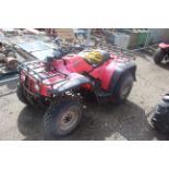 Honda Fourtrax 2WD quad bike. For spares or repair. V