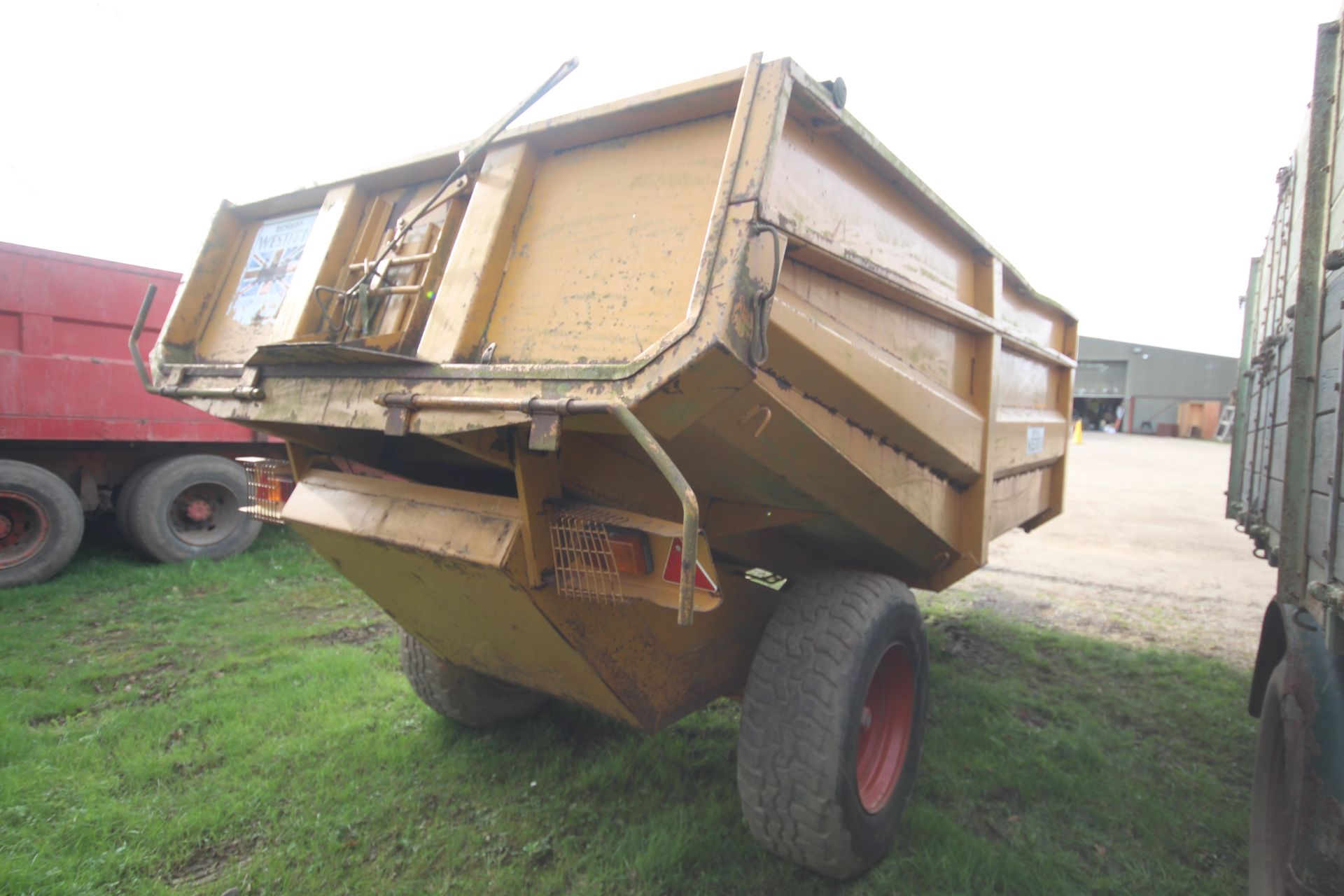 Richard Western 10T single axle dump trailer. 1992. With greedy boards and tailgate. Owned from new. - Image 3 of 23