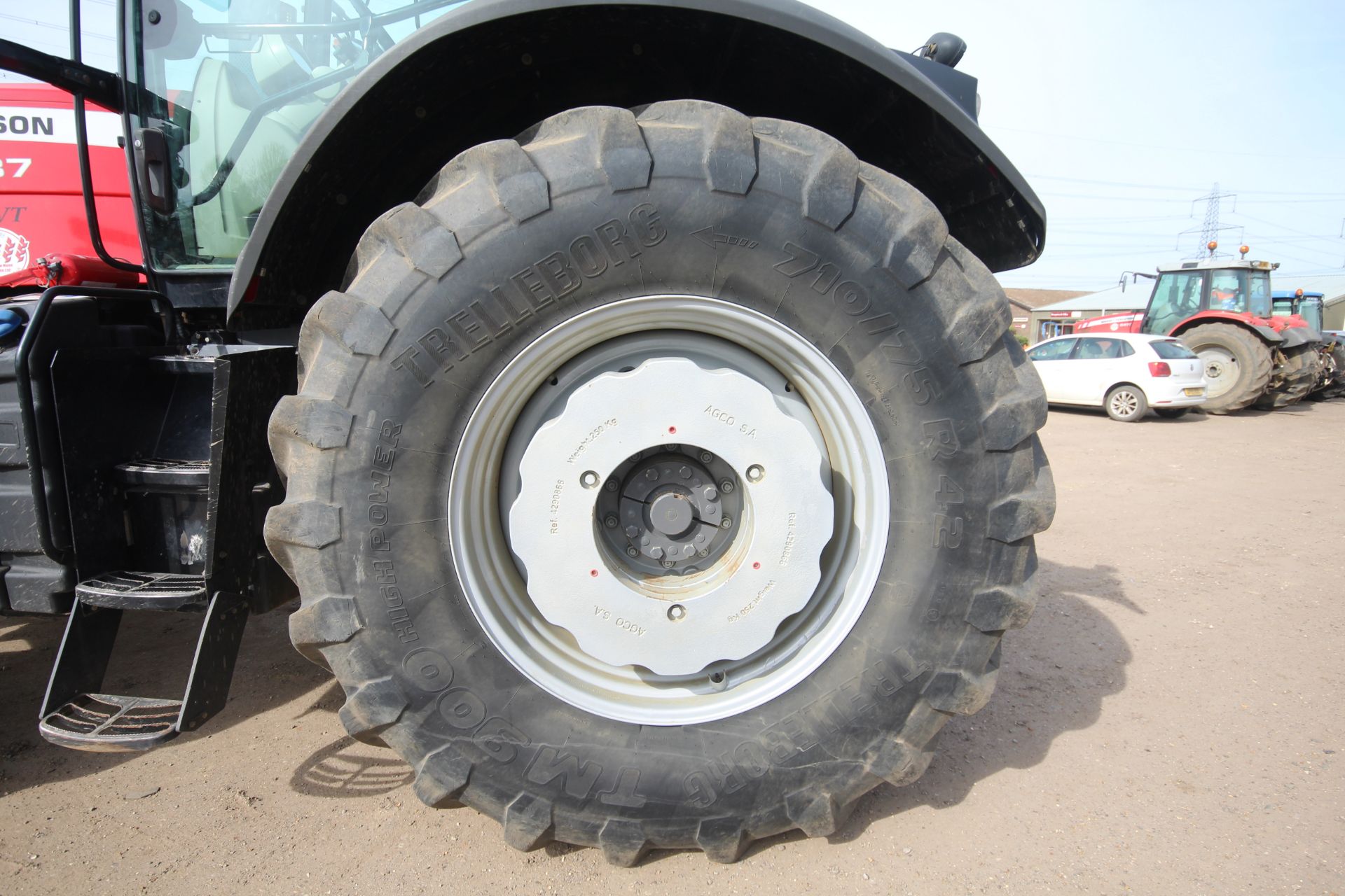 Massey Ferguson 8737 4WD tractor. Registration AY17 AVG. Date of first registration 14/03/2017. 4, - Image 51 of 104