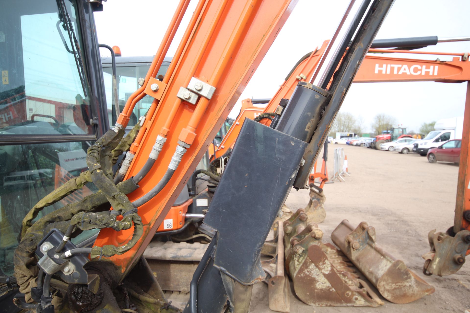 Hitachi ZX55U-5A CLR 5.5T rubber track excavator. 2018. 3,217 hours. Serial number HCMA - Image 74 of 85