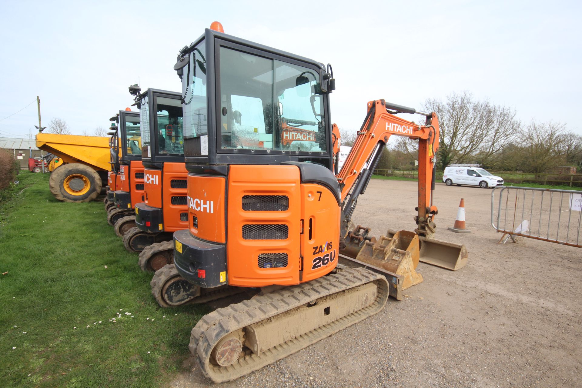 Hitachi Z-Axis 26U-5a 2.6T rubber track excavator. 2018. 2,061 hours. Serial number HCM - Image 4 of 61