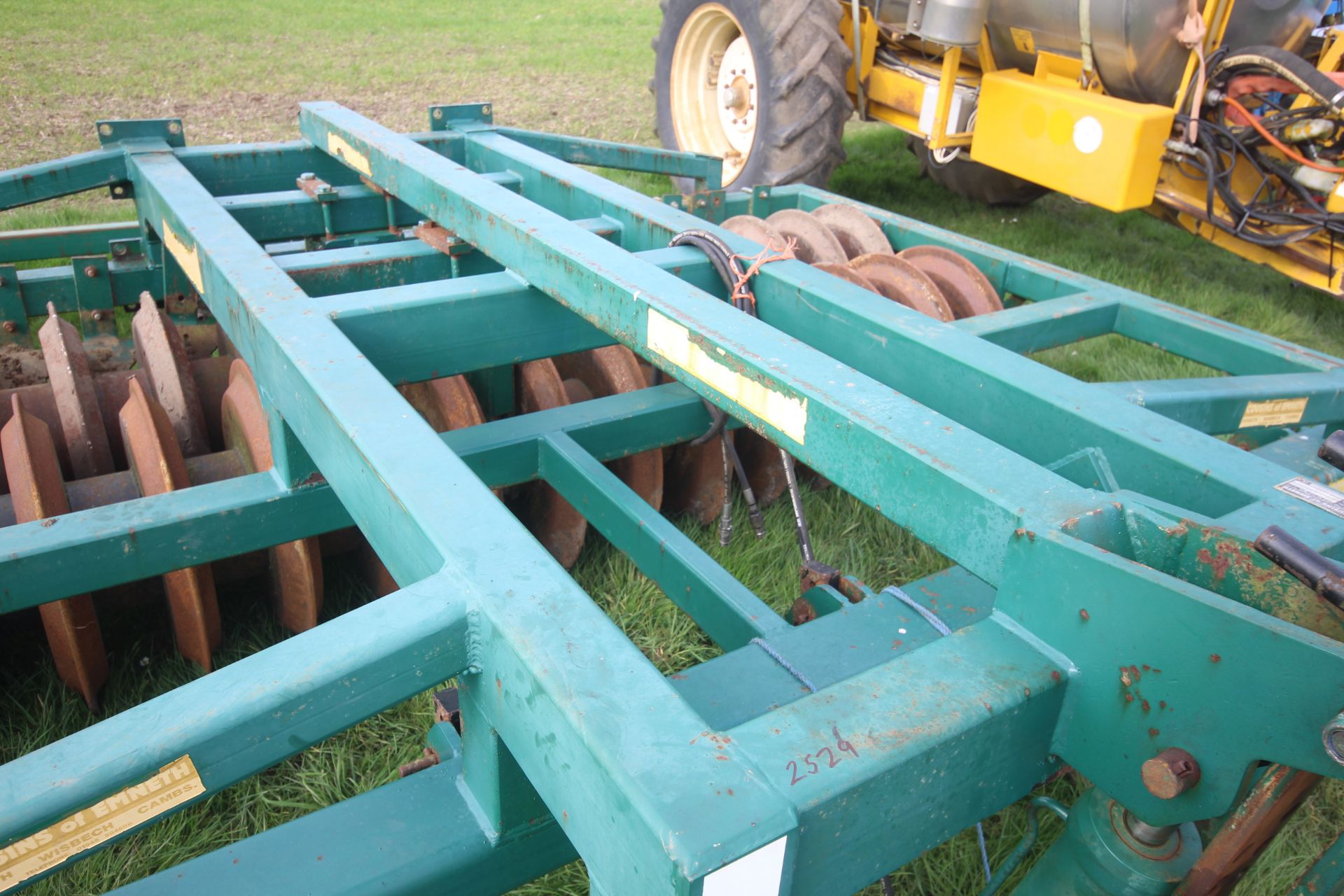Cousins Type 28 3.4m trailed double press. With DD style rings and leading tines. From a local - Image 30 of 31