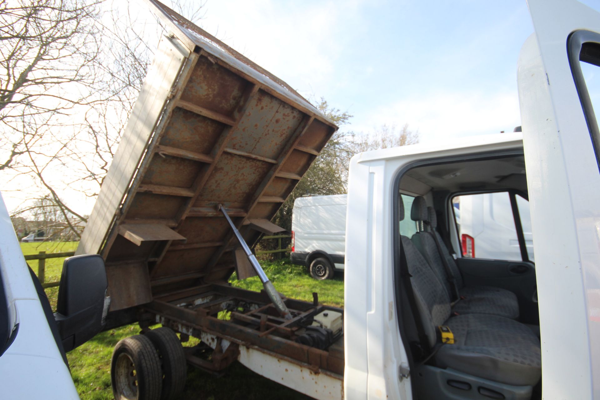 Ford Transit 2.4L diesel 3.5T drop side tipper. Registration BX08 PXC. Date of first registration - Bild 48 aus 59