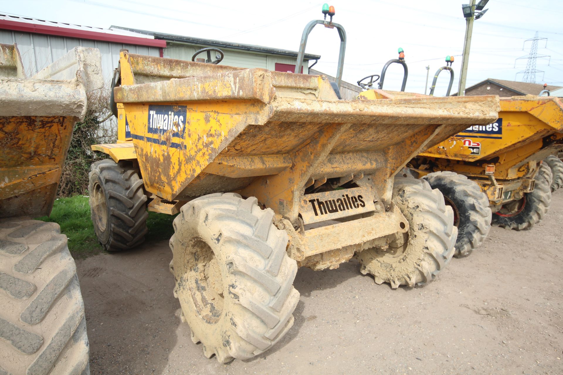 Thwaites 6T 4WD dumper. 2007. 4,971 hours. Serial number SLCM565ZZ706B4658. 405/70-20 wheels and - Image 2 of 35