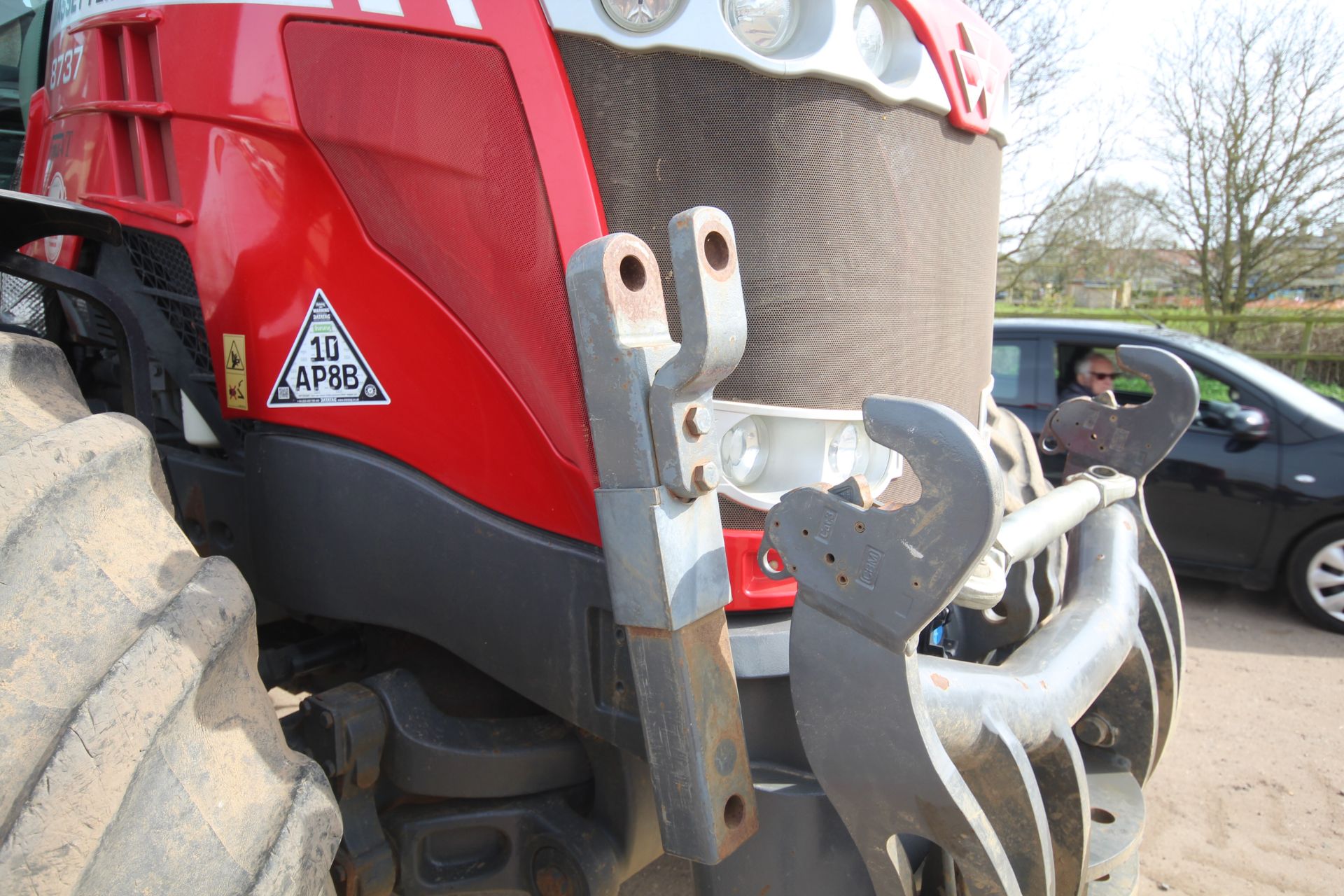 Massey Ferguson 8737 4WD tractor. Registration AY17 AVG. Date of first registration 14/03/2017. 4, - Image 10 of 104