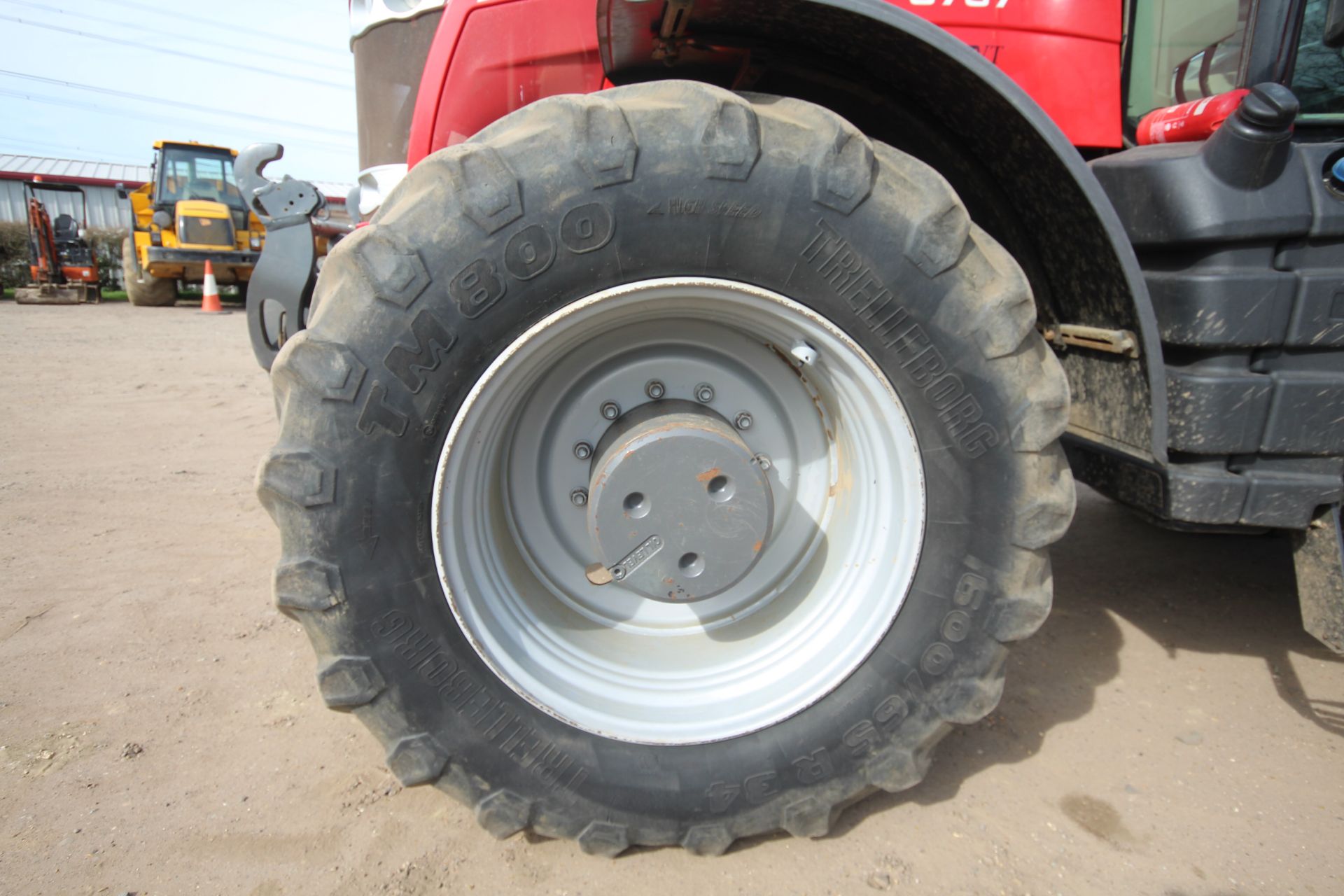 Massey Ferguson 8737 4WD tractor. Registration AY17 AVG. Date of first registration 14/03/2017. 4, - Image 58 of 104