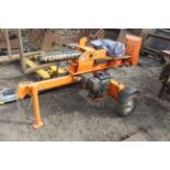 Venom 22T petrol fast tow trailed log splitter. With petrol engine. Manual held