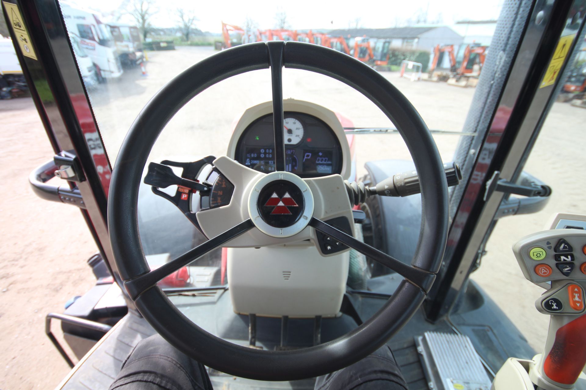 Massey Ferguson 8737 4WD tractor. Registration AY17 AVG. Date of first registration 14/03/2017. 4, - Image 74 of 104