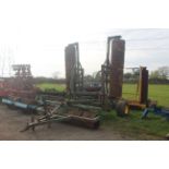 Cousins 24ft vertical folding rolls. With breaker rings. V