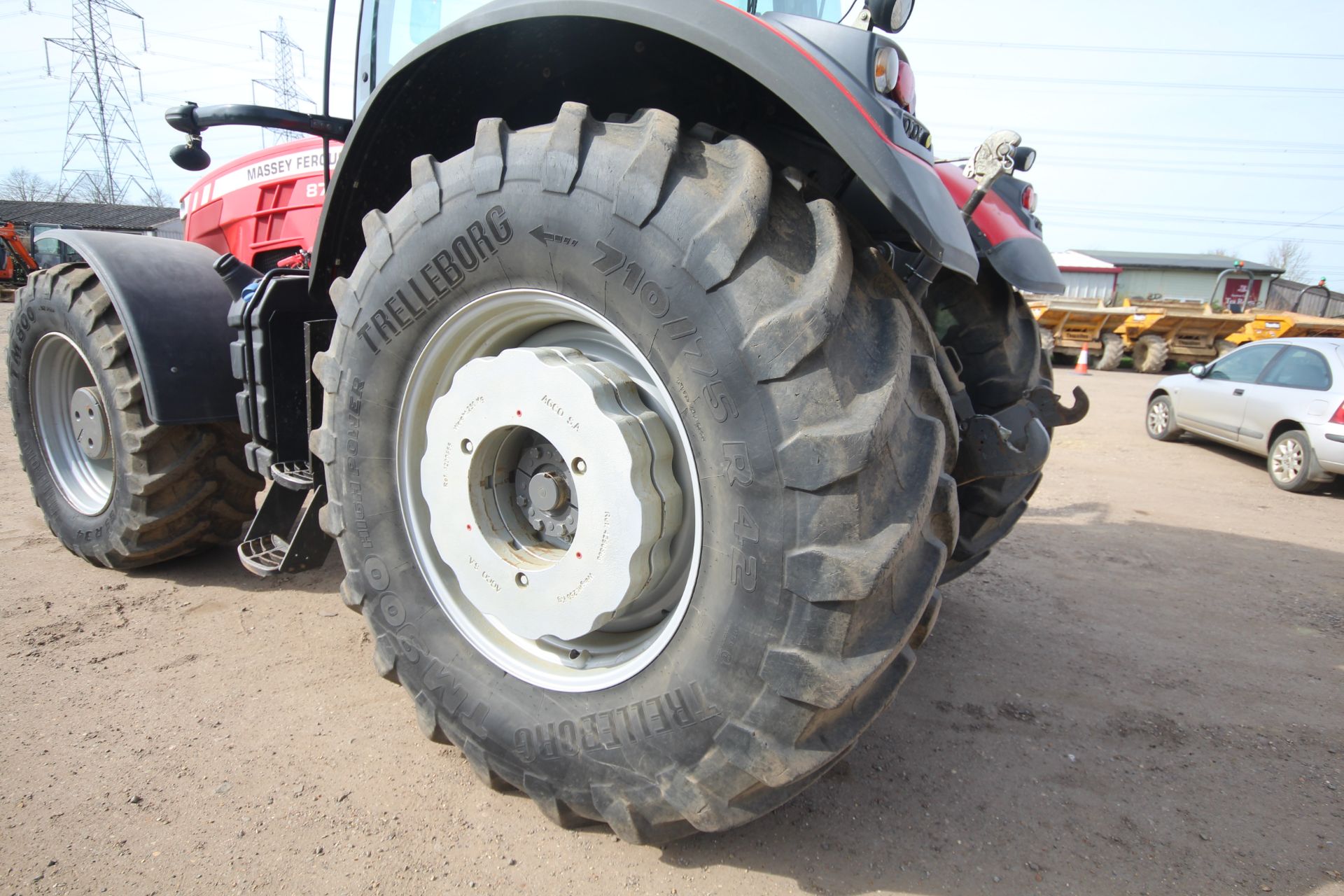 Massey Ferguson 8737 4WD tractor. Registration AY17 AVG. Date of first registration 14/03/2017. 4, - Image 50 of 104