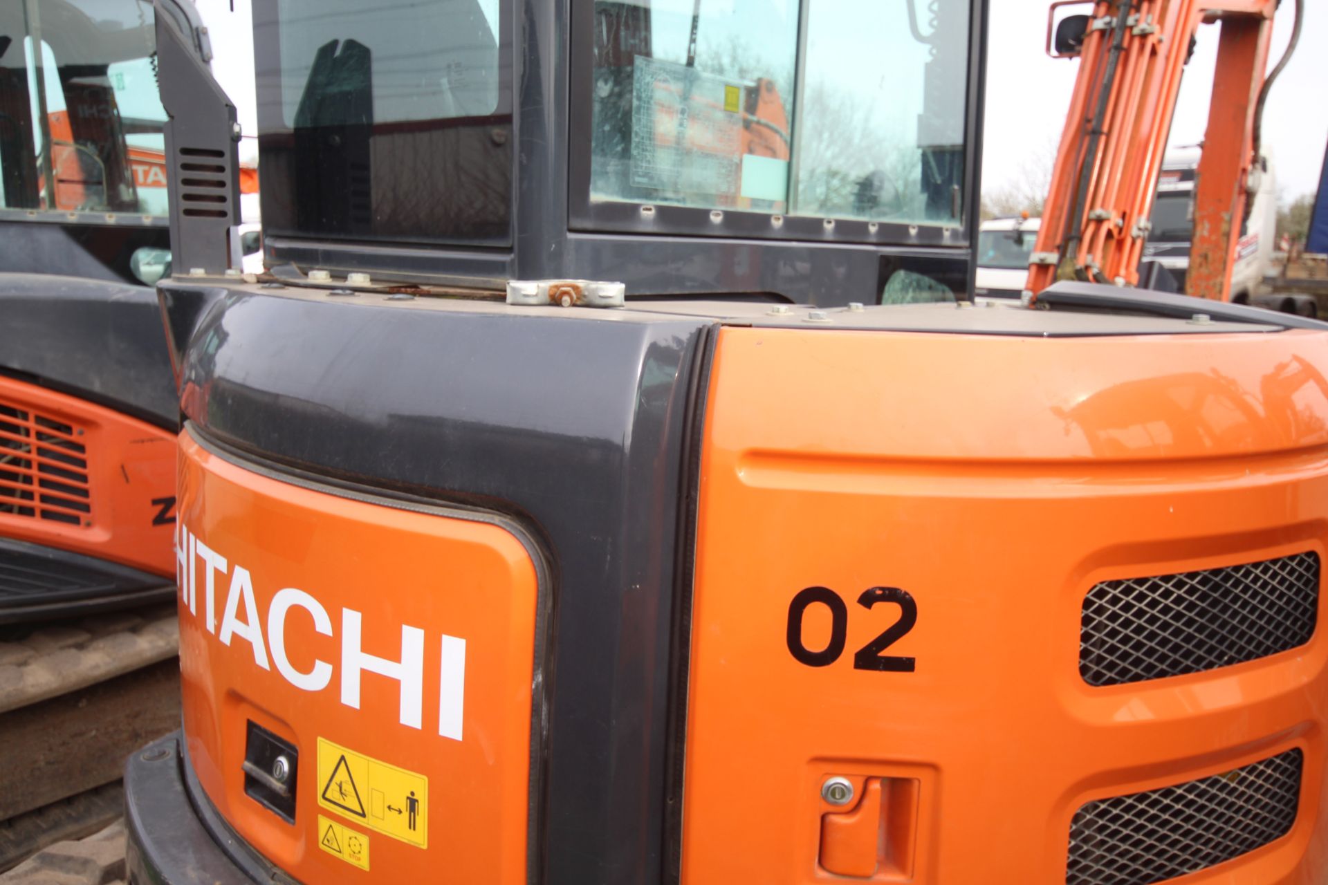 Hitachi ZX55U-5A CLR 5.5T rubber track excavator. 2018. 3,217 hours. Serial number HCMA - Bild 24 aus 85