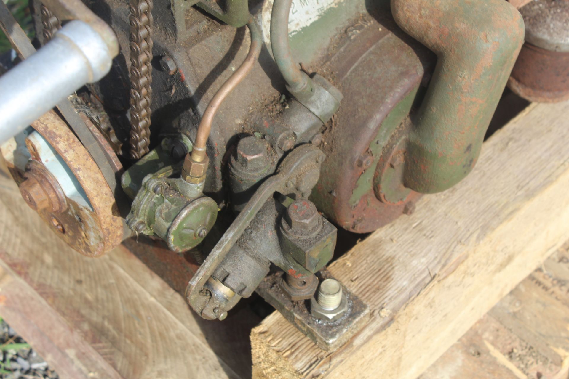 Stuart H2MR/70 2cyl diesel engine and gearbox. For spares or repair. - Image 7 of 13