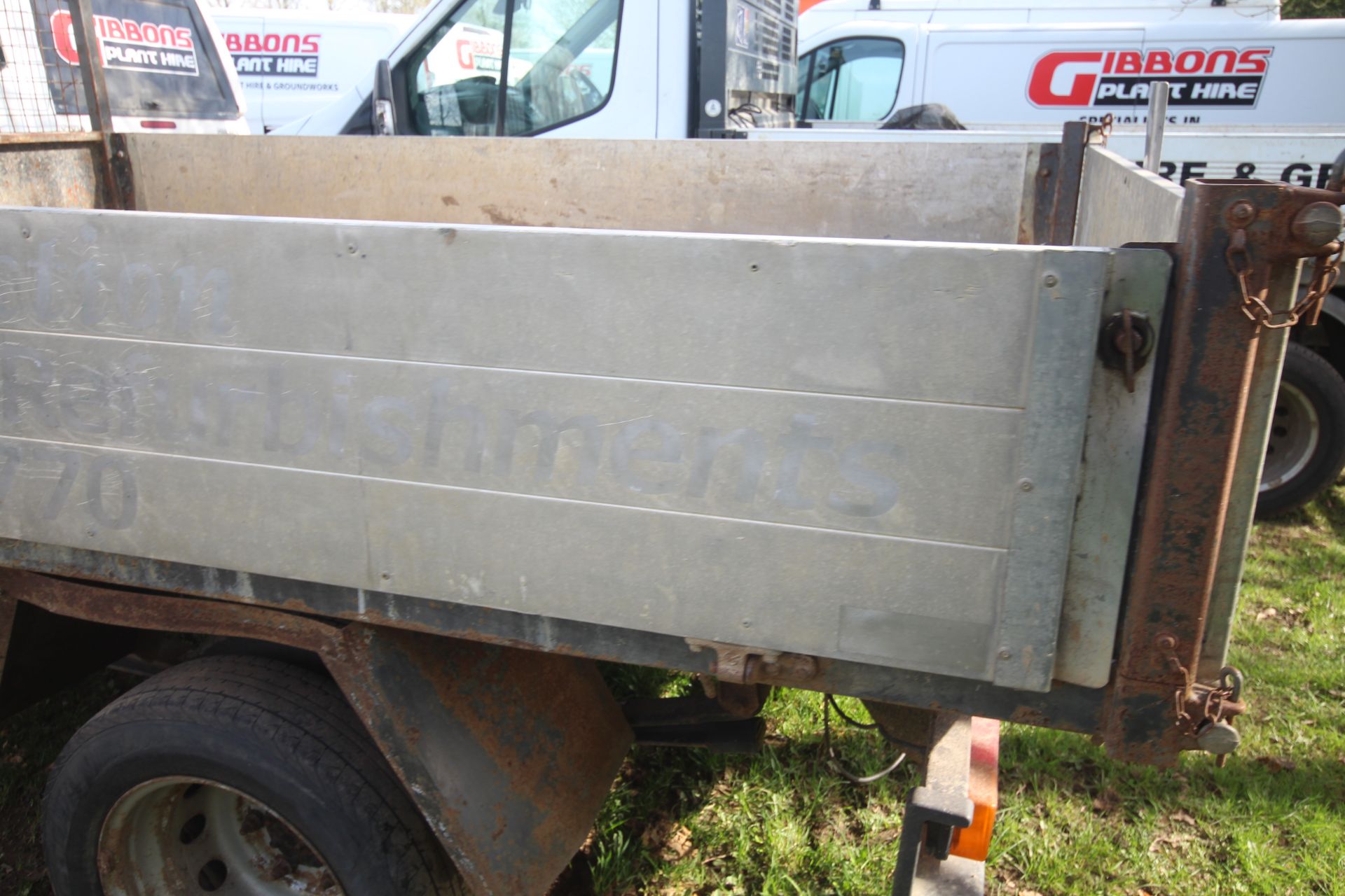 Ford Transit 2.4L diesel 3.5T drop side tipper. Registration BX08 PXC. Date of first registration - Image 24 of 59