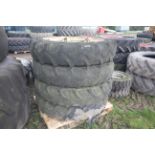 Bateman row crop wheels and tyres. With adjustable