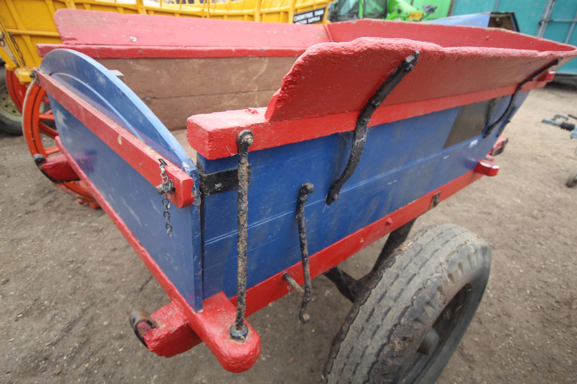 Tumbrel. With tractor drawbar. - Image 16 of 30